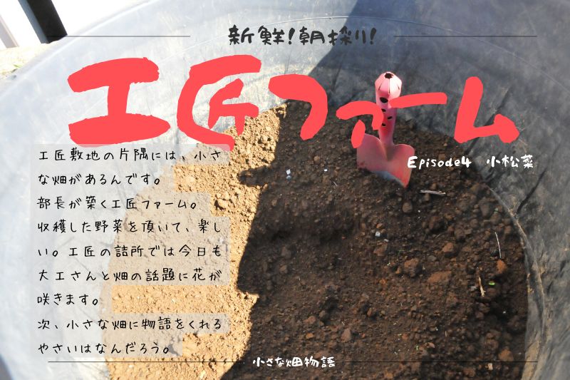 工匠ファーム Episode 4『小松菜』
