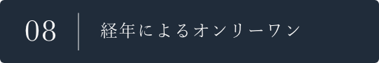 08 経年によるオンリーワン